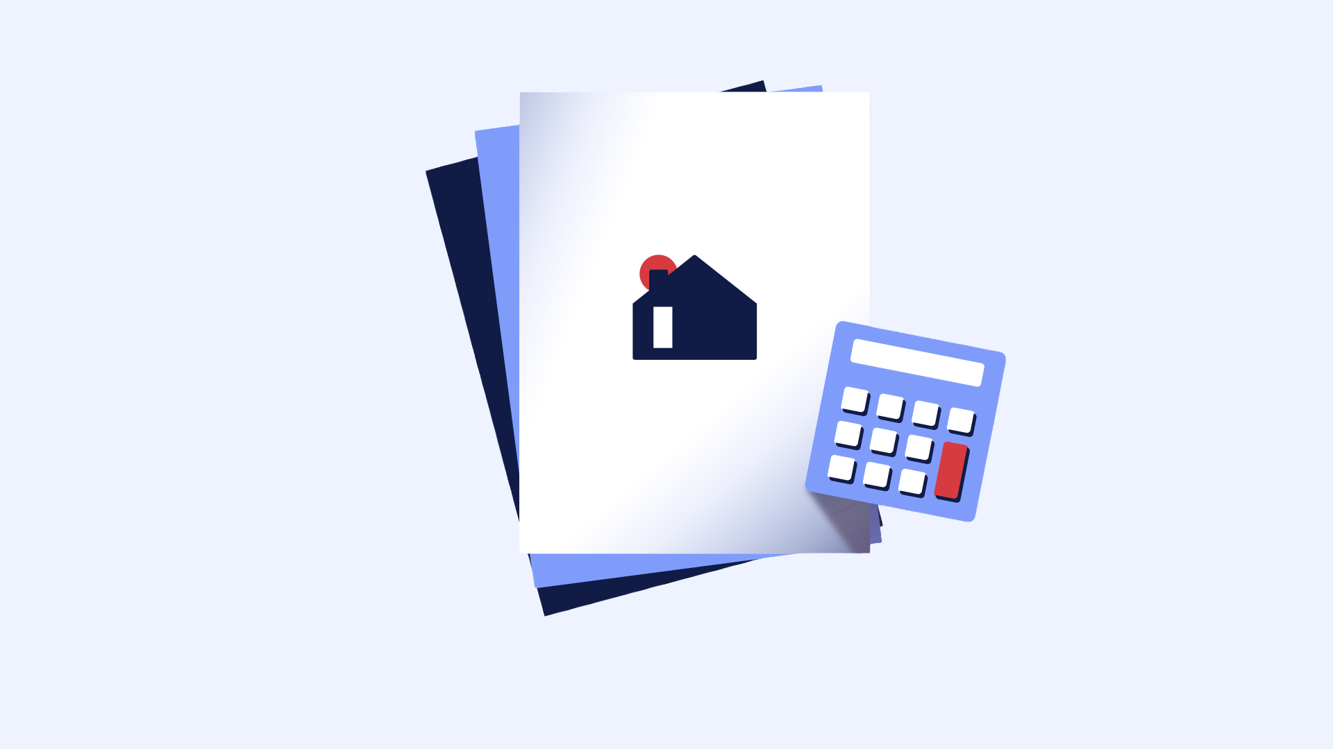 illustration showing calculator