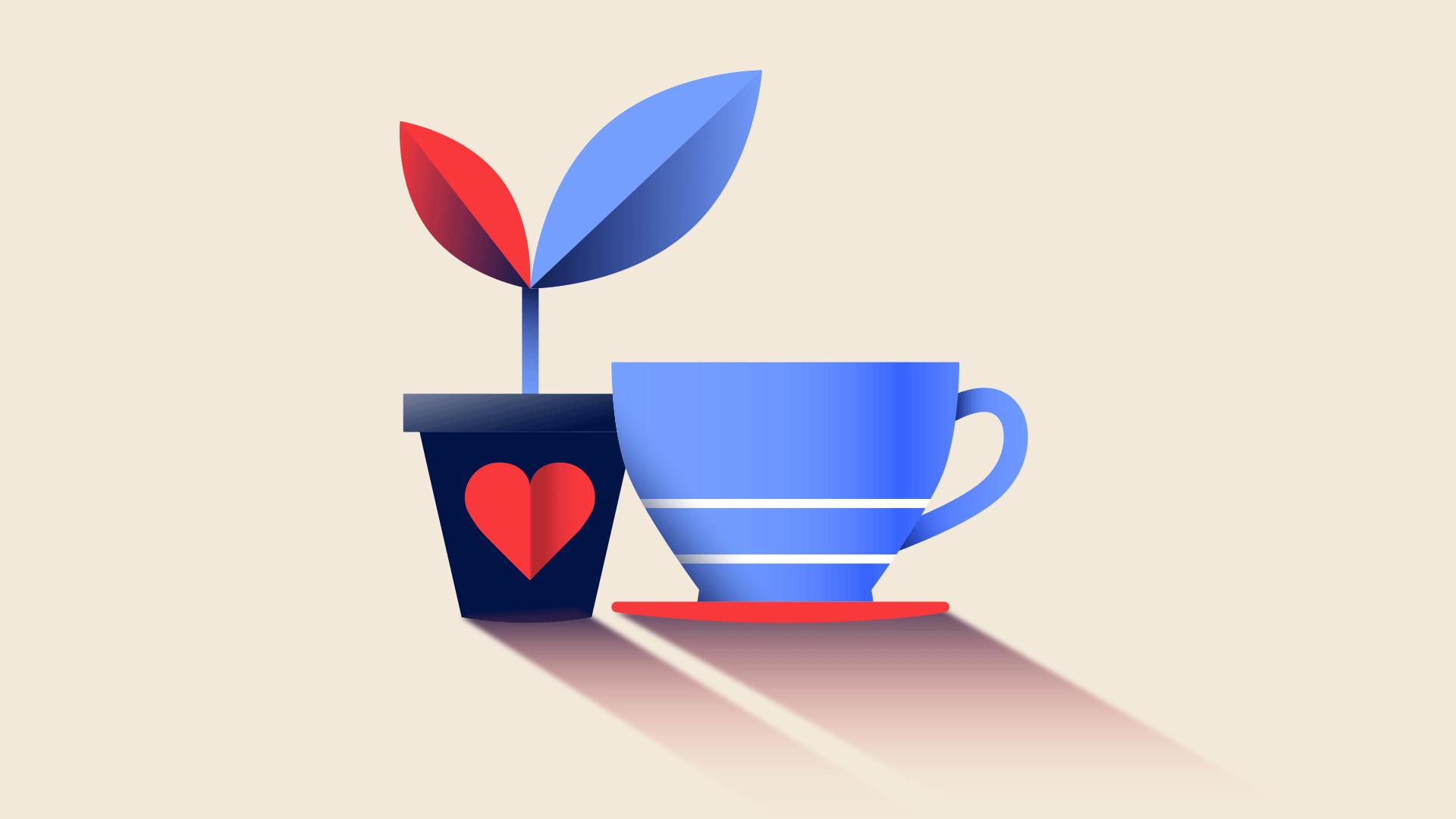Plant and cup